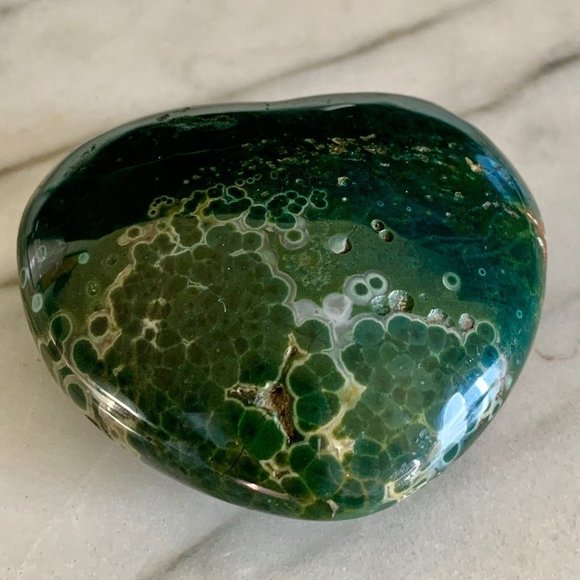 Ocean Jasper Heart - Picture 4 of 9